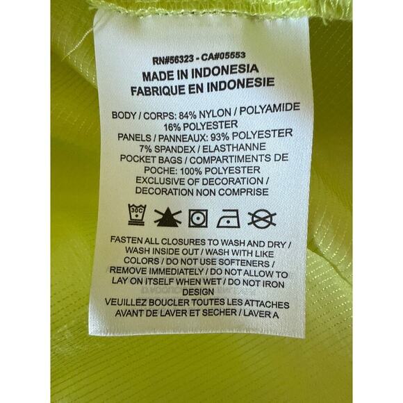 Nike Air Full Zip Running Windbreaker Women's Jacket Neon Size S - Picture 10 of 12